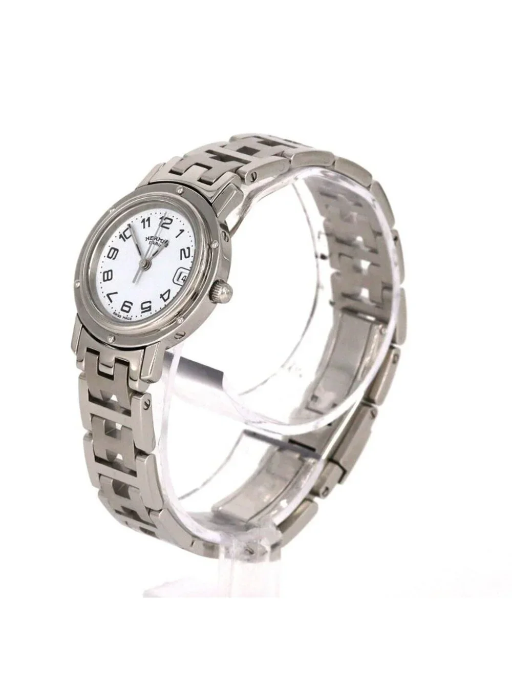Hermes Clipper SS Quartz Watch